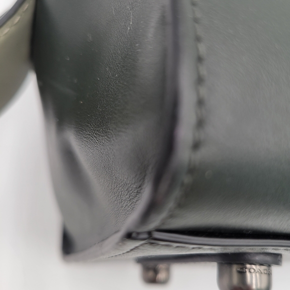 Coach 1941 Glovetanned Leather Rogue 30, Pine, interior w/ Floral print - Picture 6 of 16